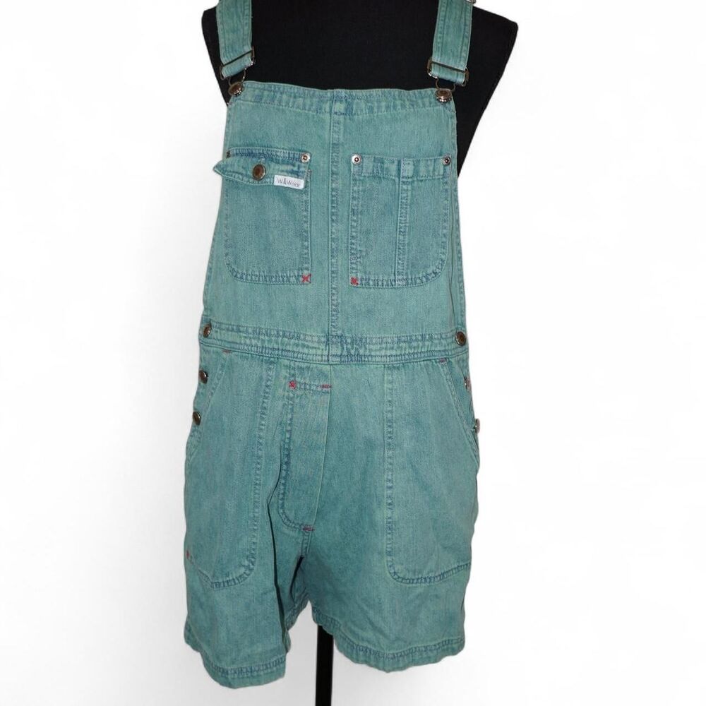American Vintage Women's Willi Wear Green Short Overalls